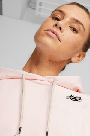 Chandail à capuchon d’entraînement en molleton PUMA x lemlem Femme, Frosty Pink, extralarge