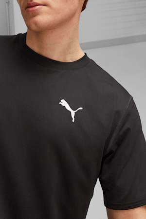 CLOUDSPUN Men's Short Sleeve Running Tee, PUMA Black, extralarge