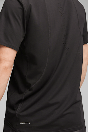 CLOUDSPUN Men's Short Sleeve Running Tee, PUMA Black, extralarge
