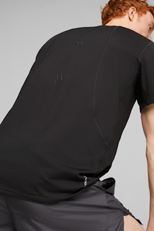 CLOUDSPUN Men's Short Sleeve Running Tee, PUMA Black, extralarge