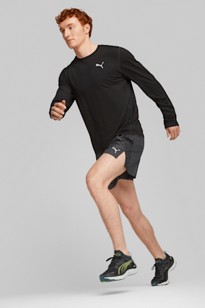 RUN CLOUDSPUN Men's Long Sleeve Running Tee, PUMA Black, extralarge