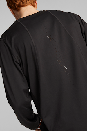 T-shirt de course à pied à manches longues RUN CLOUDSPUN, pour homme, PUMA Black, extralarge