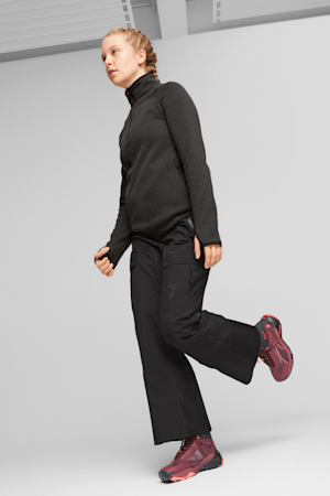 SEASONS Women's Running Fleece, Dark Gray Heather, extralarge