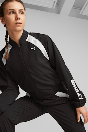 Veste d’entraînement PUMA Fit Femme, PUMA Black-PUMA White, extralarge