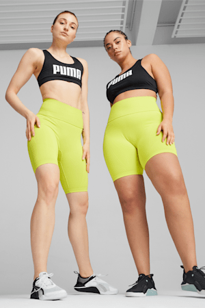 SHAPELUXE High-Waisted Women's Biker Shorts, Lime Pow, extralarge-GBR