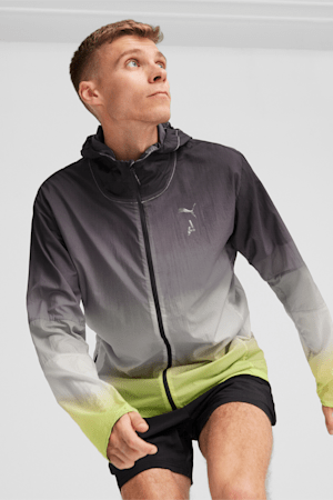 SEASONS Ultra Trail Men's Jacket, Lime Pow-fade print, extralarge-GBR