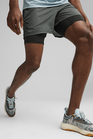SEASONS 2-in-1 Men's Shorts, Mineral Gray-PUMA Black, extralarge-GBR
