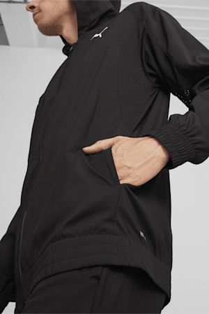 PUMA FIT Woven Full-zip Men's Jacket, PUMA Black, extralarge