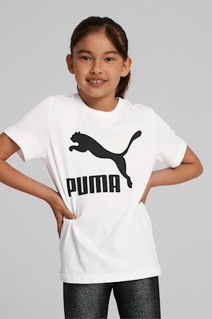 Classics Kids' Tee, Puma White, extralarge