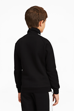 Iconic T7 Boys' Track Jacket, Puma Black-Puma White, extralarge