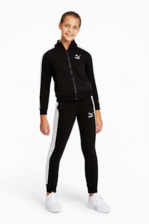 Classics T7 Girls' Track Jacket, Puma Black, extralarge