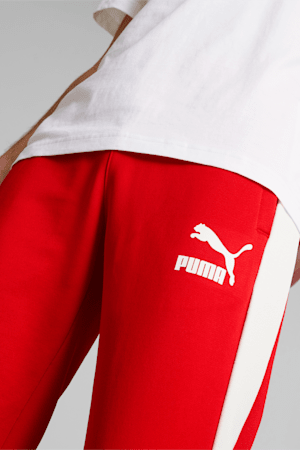 Iconic T7 Men's Track Pants, High Risk Red, extralarge