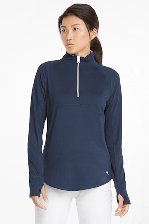 Gamer Quarter-Zip Women's Golf Pullover, Navy Blazer, extralarge-GBR