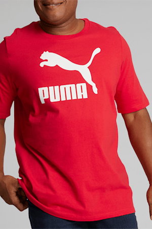 Classics Logo Men's Tee BT, High Risk Red-Puma White, extralarge