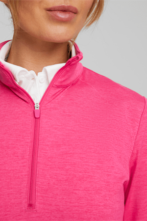 CLOUDSPUN Rockaway Half-Zip Golf Sweatshirt Women, Orchid Shadow, extralarge-GBR