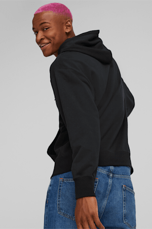 Downtown Graphic Men's Hoodie, Puma Black, extralarge