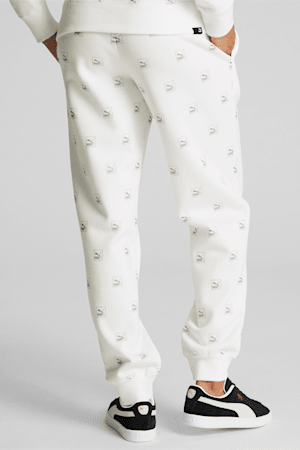 Pantalon en molleton Brand Love Printed Femme, Puma White, extralarge