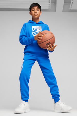 Posterize Big Kids' Basketball Hoodie, Racing Blue, extralarge