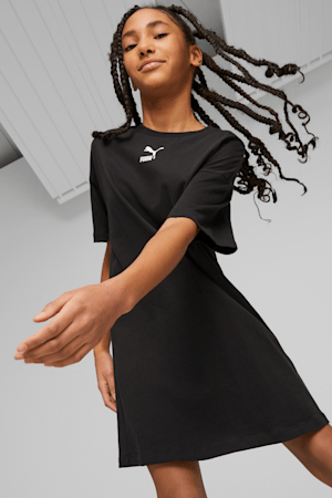 Classics Big Kids' Tee Dress, PUMA Black, extralarge