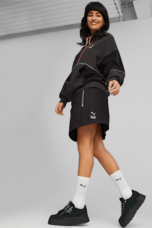 Chandail à capuchon PUMA x THE RAGGED PRIEST Femme, PUMA Black, extralarge