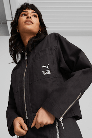 PUMA x THE RAGGED PRIEST Women's Twill Jacket, PUMA Black, extralarge