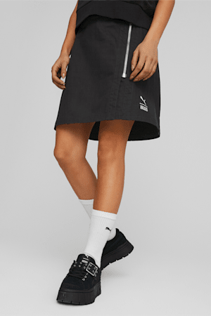 PUMA x THE RAGGED PRIEST Women's Twill Skirt, PUMA Black, extralarge