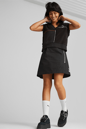 Jupe en sergé PUMA x THE RAGGED PRIEST Femme, PUMA Black, extralarge