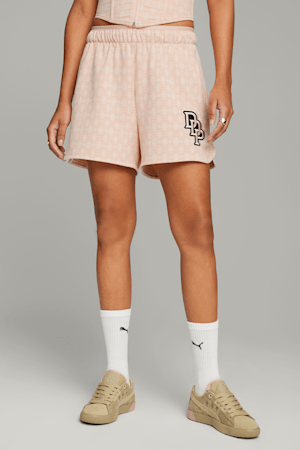 Pink puma shorts on sale