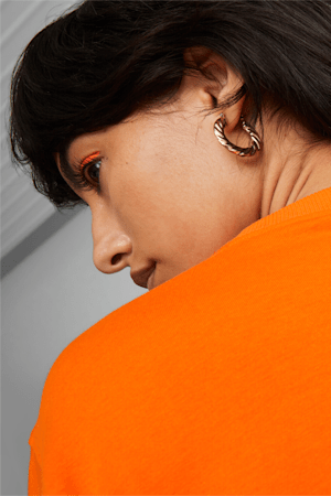 PUMA x LIBERTY Women's Graphic Tee, Cayenne Pepper, extralarge