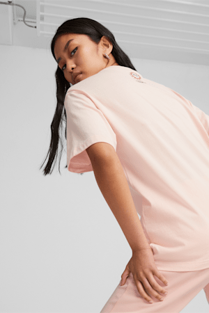 T-shirt à graphique PUMA x LIBERTY Femme, Rose Dust, extralarge