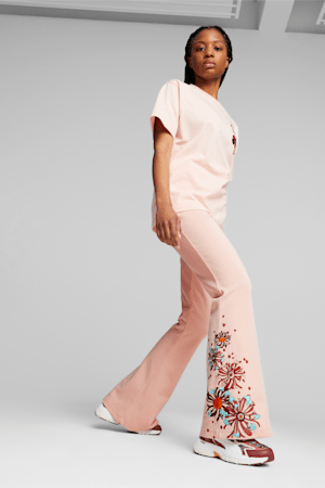 Pantalon évasé PUMA x LIBERTY Femme, Rose Dust, extralarge