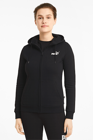 Essentials Full-Zip Hoodie Women, Puma Black, extralarge-GBR