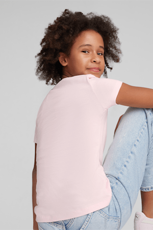 Essentials Logo Girls' Tee, Whisp Of Pink, extralarge
