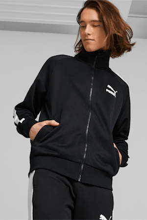 Iconic T7 Men's Track Jacket, Puma Black, extralarge