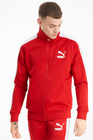 Iconic T7 Men's Track Jacket, High Risk Red, extralarge