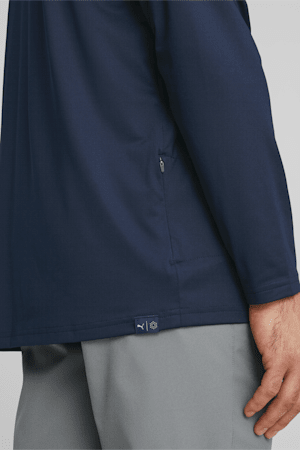 Mattr Colorblock Golf Hoodie Men, Navy Blazer-Bright White, extralarge-GBR