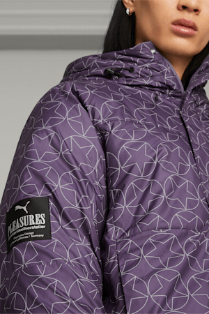 PUMA x PLEASURES Men's Puffer Jacket, Purple Charcoal, extralarge-GBR