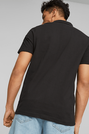 Chemise polo Scuderia Style Ferrari en jacquard, hommes, PUMA Black, extralarge