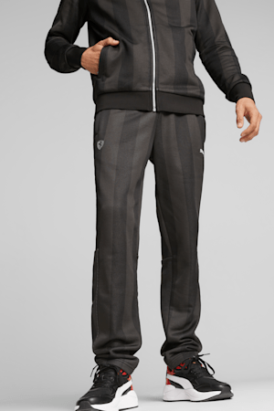 Scuderia Ferrari Style T7 Men's Track Pants, PUMA Black, extralarge
