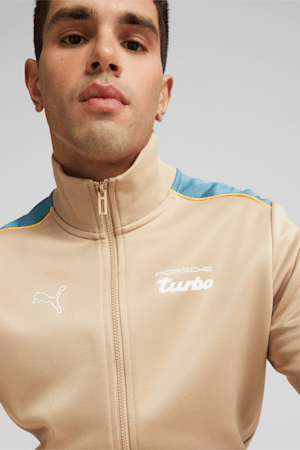 Porsche Legacy MT7 Men's Track Jacket, Sand Dune, extralarge