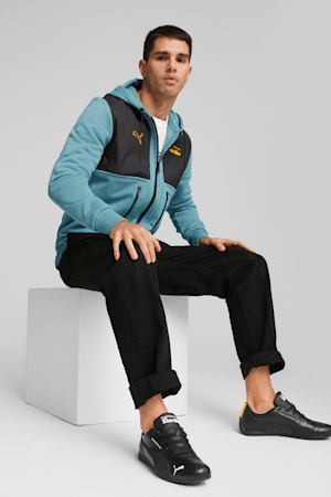 Porsche Legacy Men's Hooded Sweat Jacket, Bold Blue, extralarge