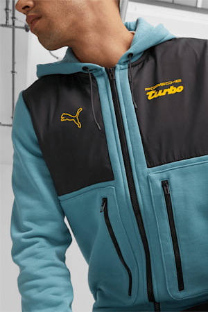 Porsche Legacy Men's Hooded Sweat Jacket, Bold Blue, extralarge