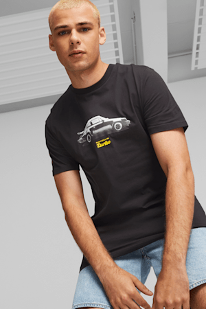 Porsche Legacy Men's Tee, PUMA Black, extralarge
