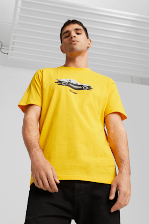 Porsche Legacy Men's Tee, Sport Yellow, extralarge