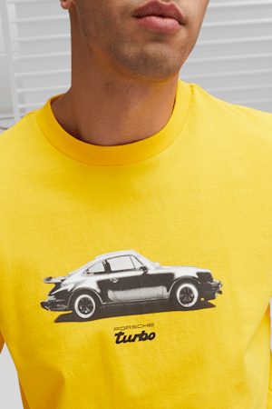 Porsche Legacy Men's Tee, Sport Yellow, extralarge
