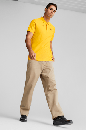 Porsche Legacy Men's Polo, Sport Yellow, extralarge
