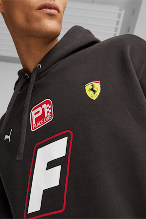 Scuderia Ferrari Race Garage Crew Men's Hoodie, PUMA Black, extralarge-GBR