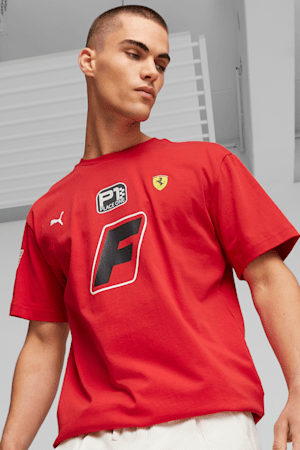 Scuderia Ferrari Race Garage Crew Men's Tee, Rosso Corsa, extralarge-GBR