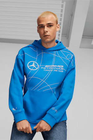 Chandail en molleton Motorsport Mercedes-AMG PETRONAS Statement Homme, Ultra Blue, extralarge