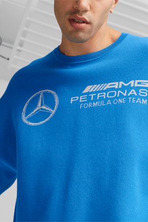 Chandail en molleton tricoté Motorsport Mercedes-AMG PETRONAS Statement Homme, Ultra Blue, extralarge